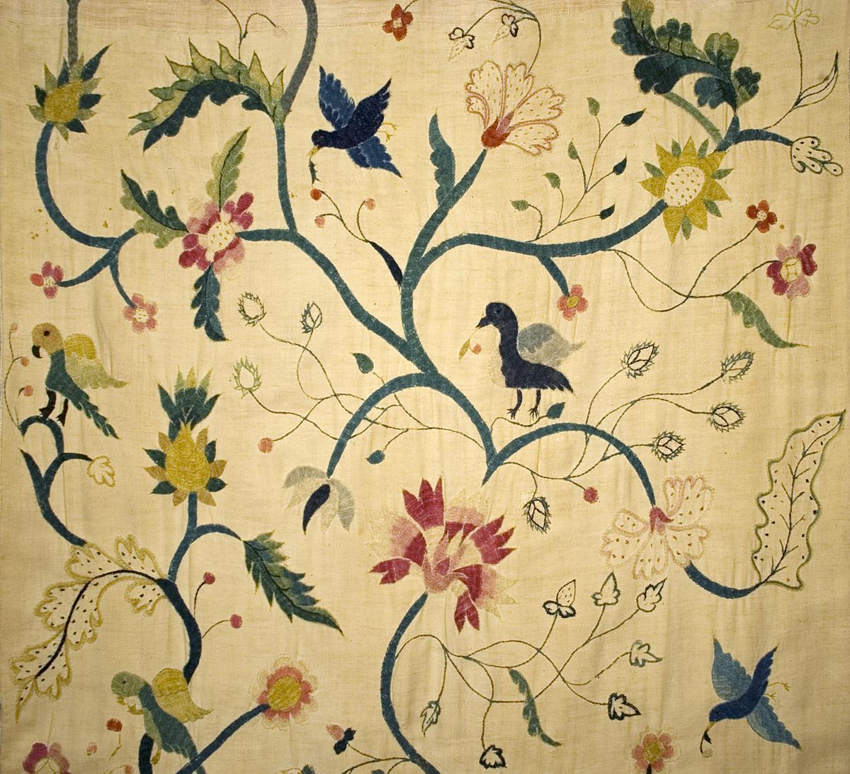 1952.0355.002 A Window Hanging, Side Curtain, Pattern Detail #3