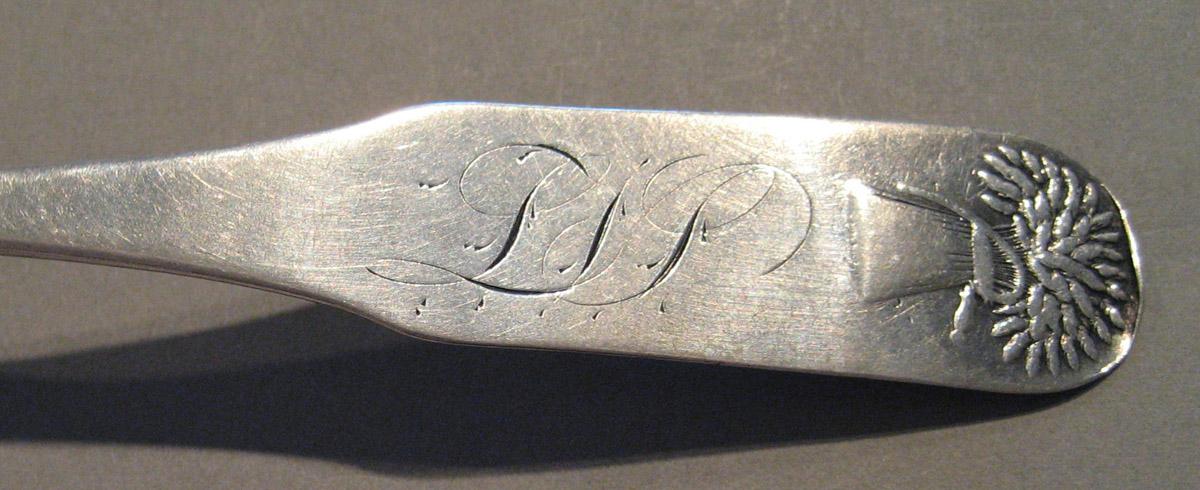 1998.0004.334 Spoon, Teaspoon (inscription)