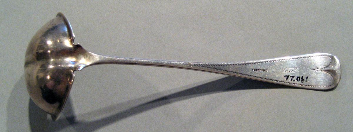 1998.0004.338 Silver Ladle underside