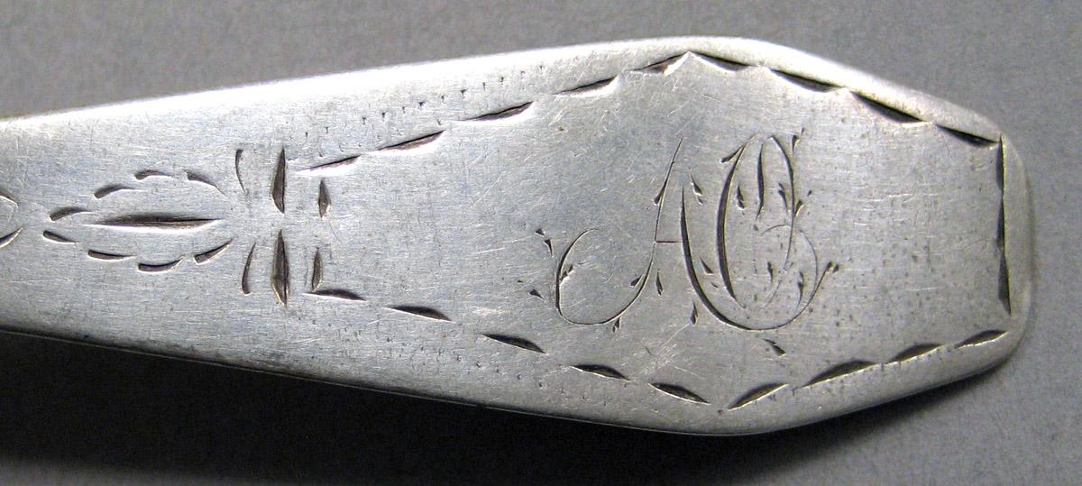1998.0004.3407.001 Silver spoon engraving