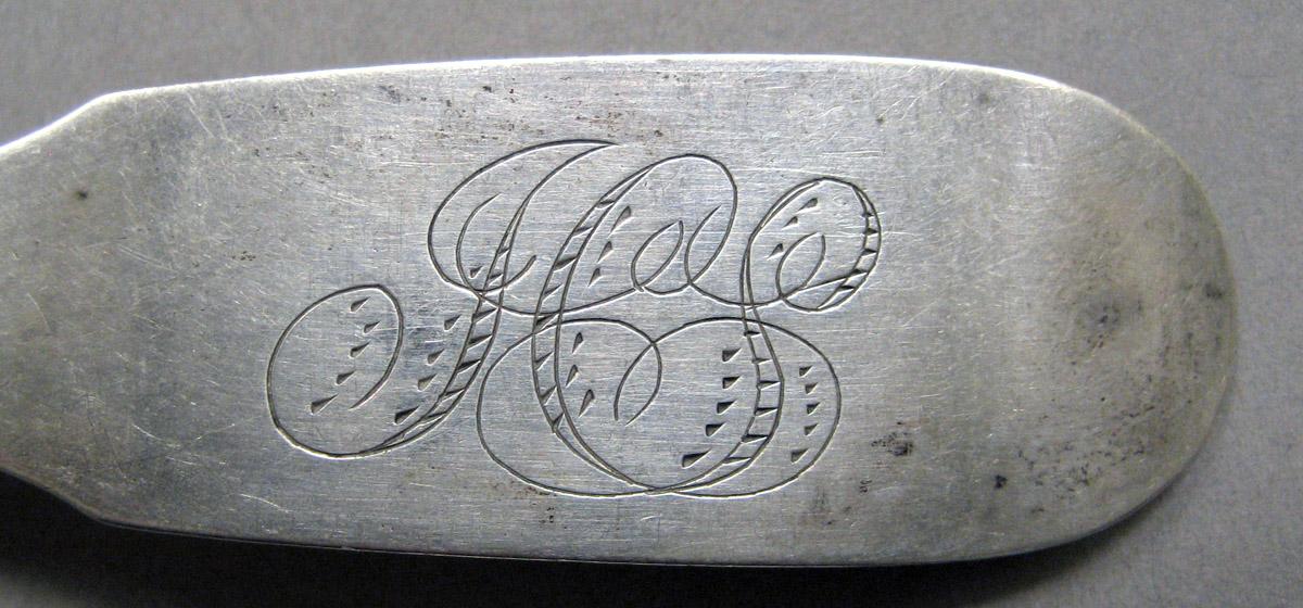 1998.0004.3409.002 Silver spoon engraving