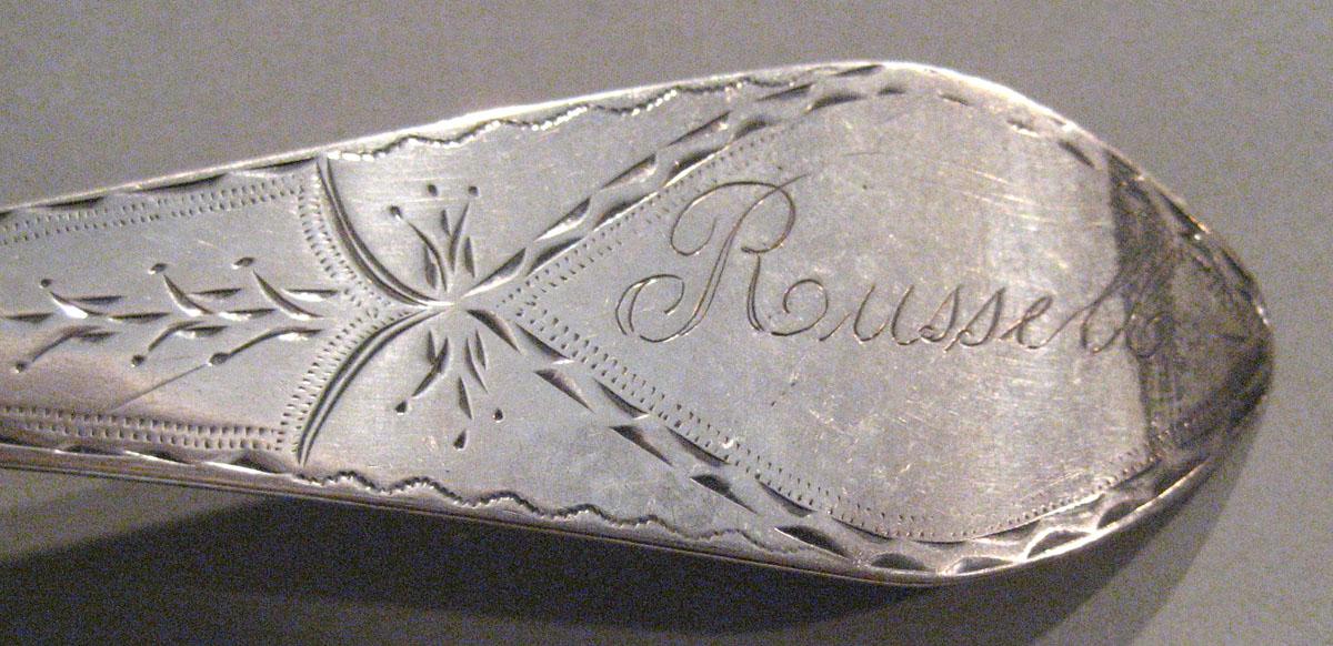 1998.0004.341.002 Silver Spoon engraving