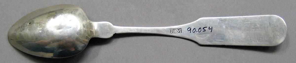 1998.0004.3410 Silver spoon underside