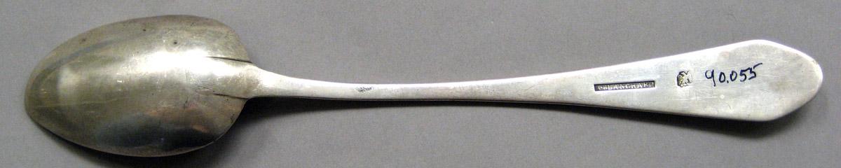 1998.0004.3411 Silver spoon underside