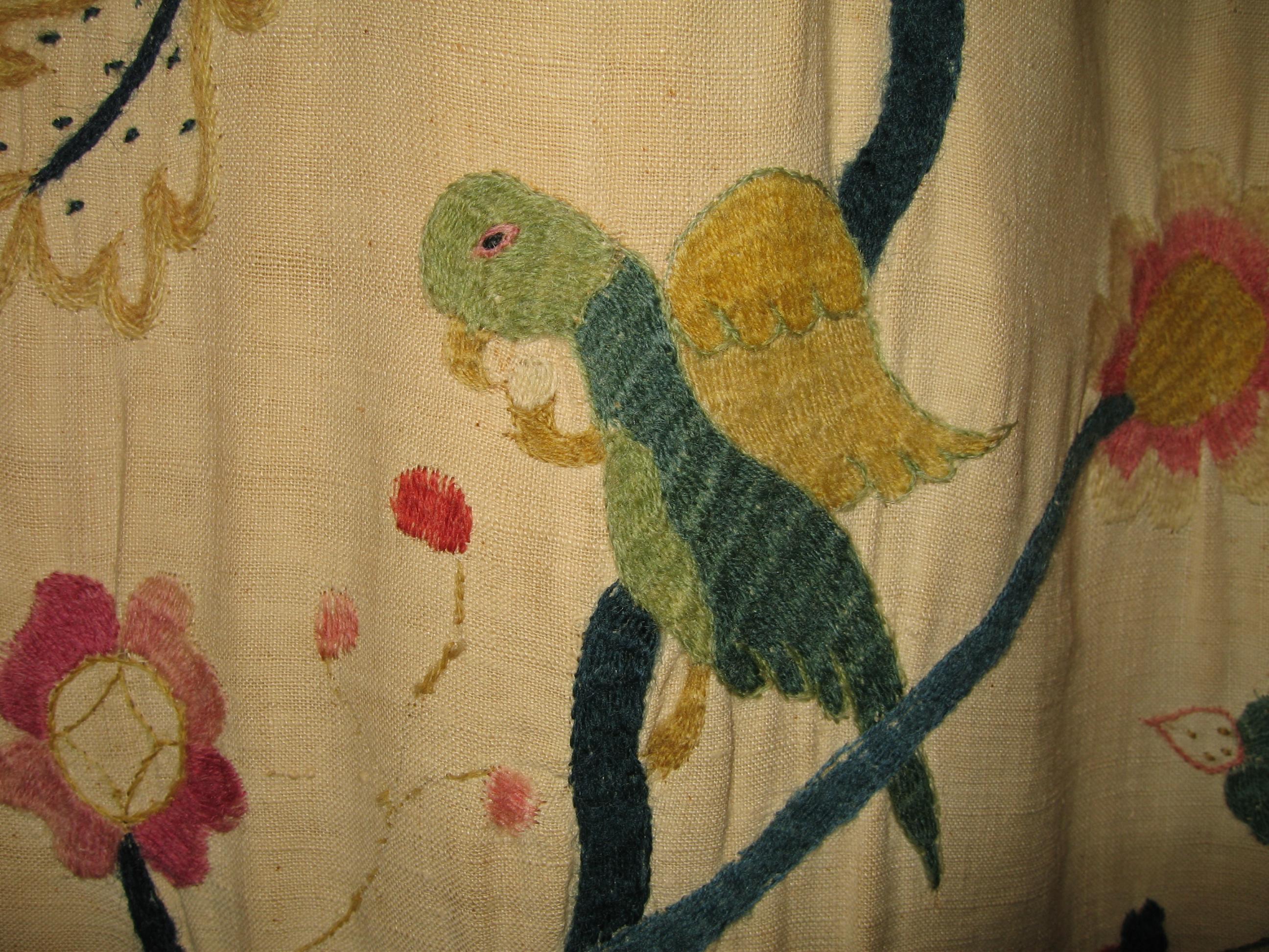 Cecil Bed Rm R Wn embroidery closeup
