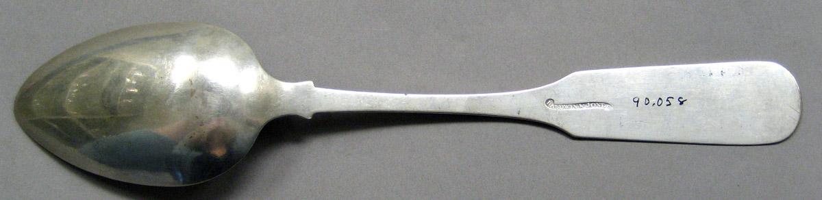 1998.0004.3414 Silver spoon underside