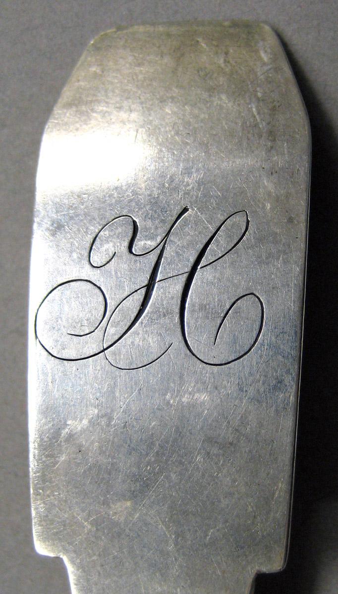 1998.0004.3416 Silver spoon engraving