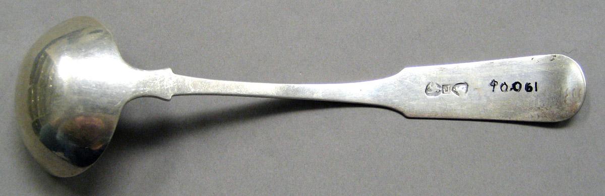 1998.0004.3417 Silver ladle underside