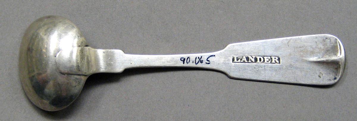 1998.0004.3420 Silver spoon underside