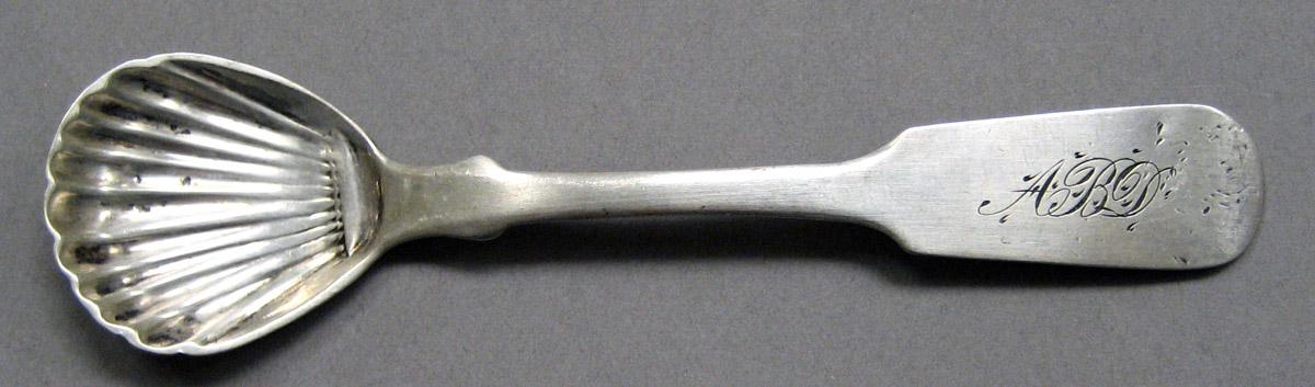 1998.0004.3422 Silver spoon upper surface