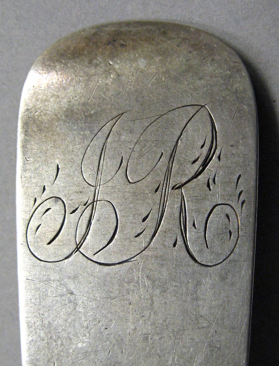 1998.0004.3426 Silver spoon engraving