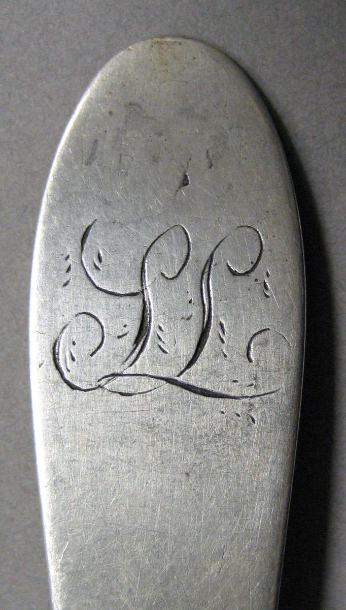 1998.0004.3428 Silver spoon engraving
