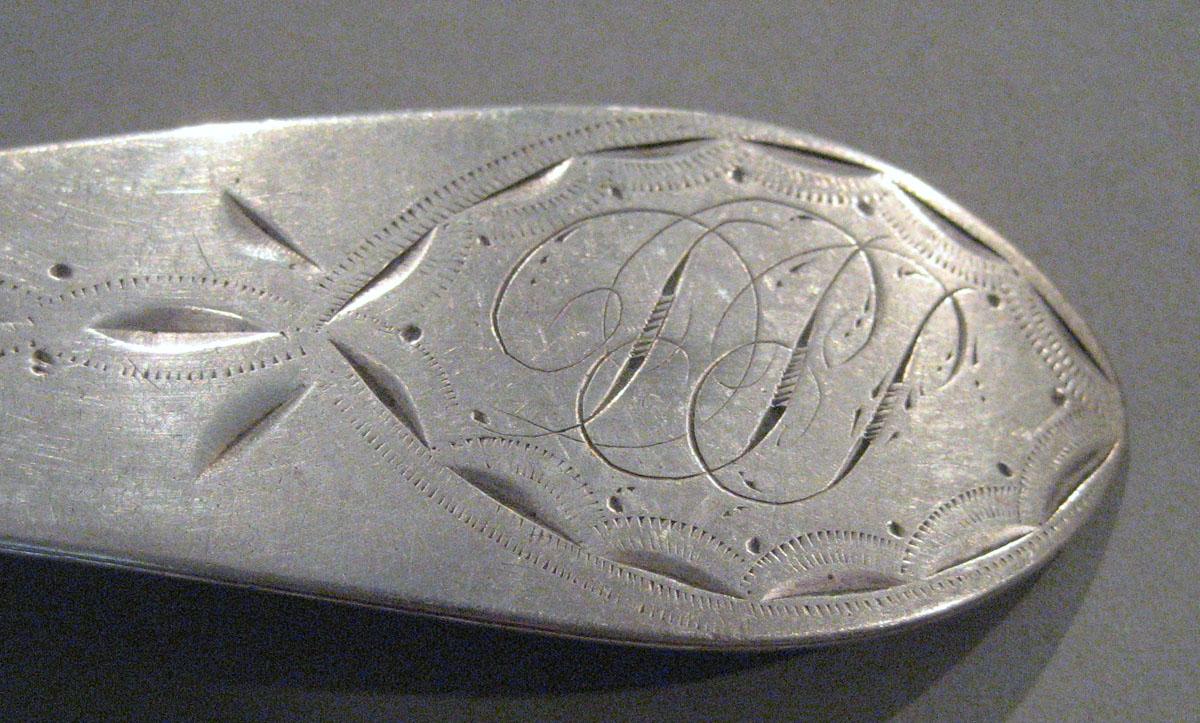 1998.0004.342 Silver Spoon engraving