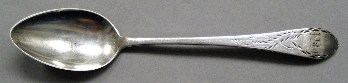 1998.0004.3430 Silver spoon upper surface