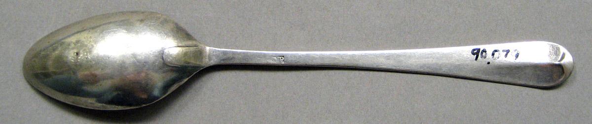 1998.0004.3434 Silver spoon underside