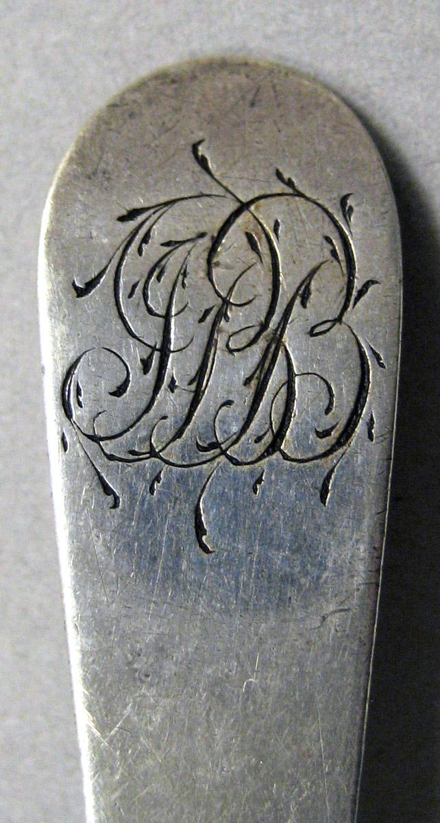 1998.0004.3434 Silver spoon engraving