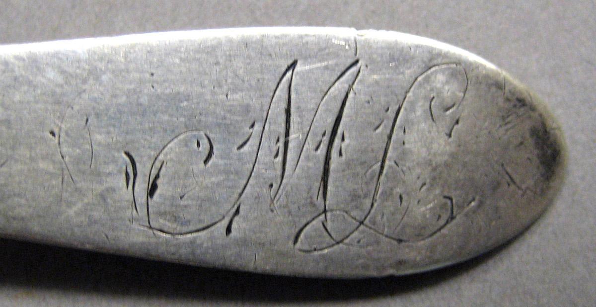 1998.0004.3437 Silver Spoon engraving