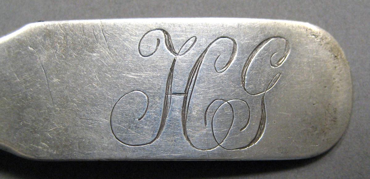 1998.0004.3438 Silver Spoon engraving