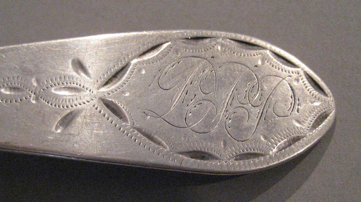 1998.0004.343 Silver Spoon engraving
