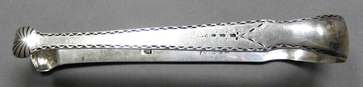 1998.0004.3440 Silver Tongs view 2