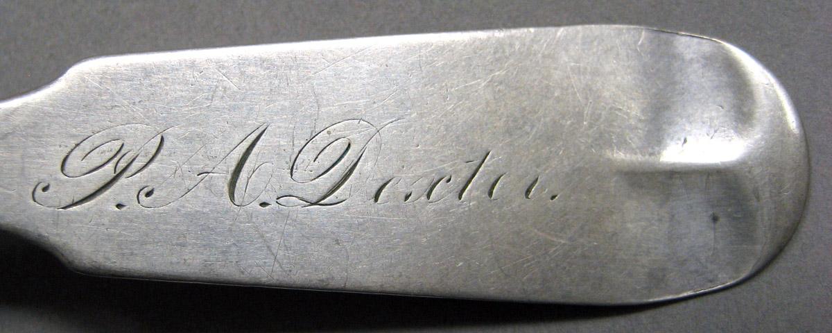 1998.0004.3453 Silver Spoon engraving