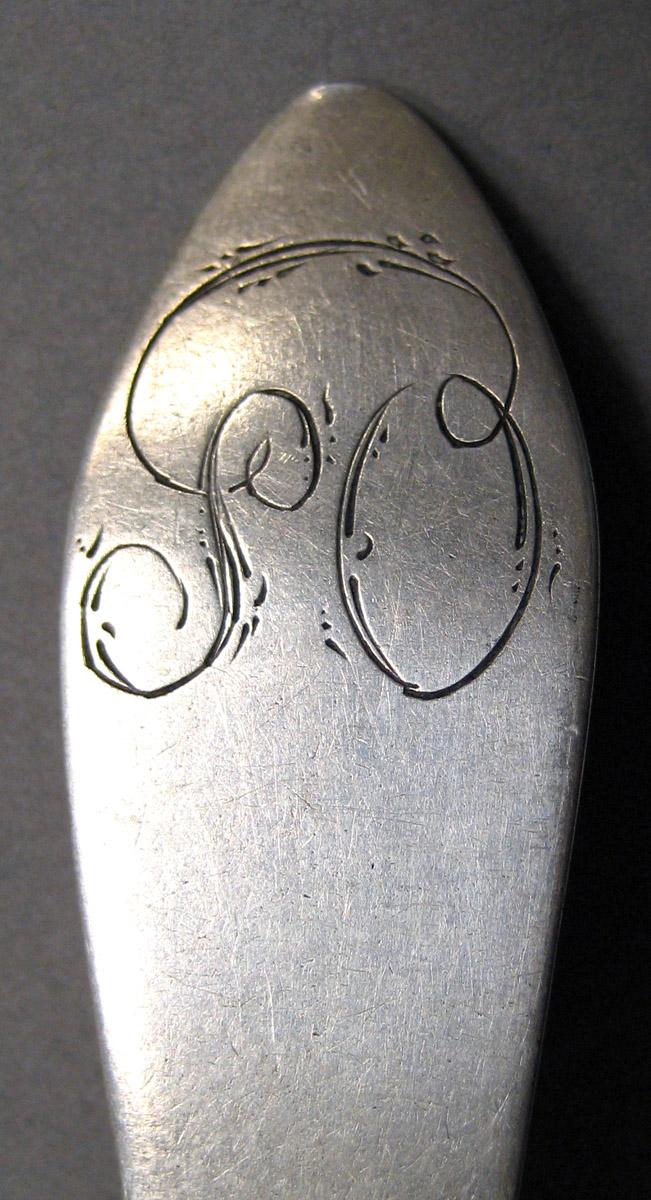 1998.0004.3475 Silver Spoon engraving