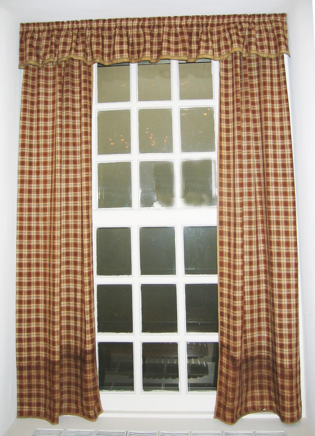 1958.0623.001 A, B, C Curtains and Valance