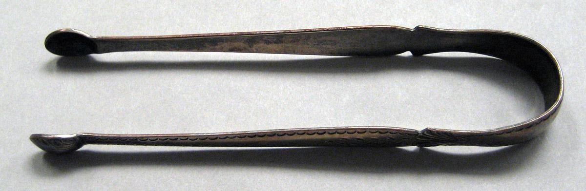 1998.0004.3484 Silver Tongs view 1