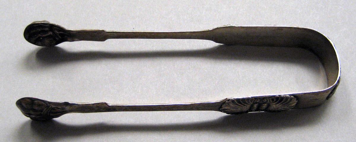 1998.0004.3486 Silver Tongs view 1