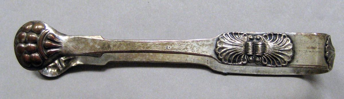 1998.0004.3486 Silver Tongs view 3