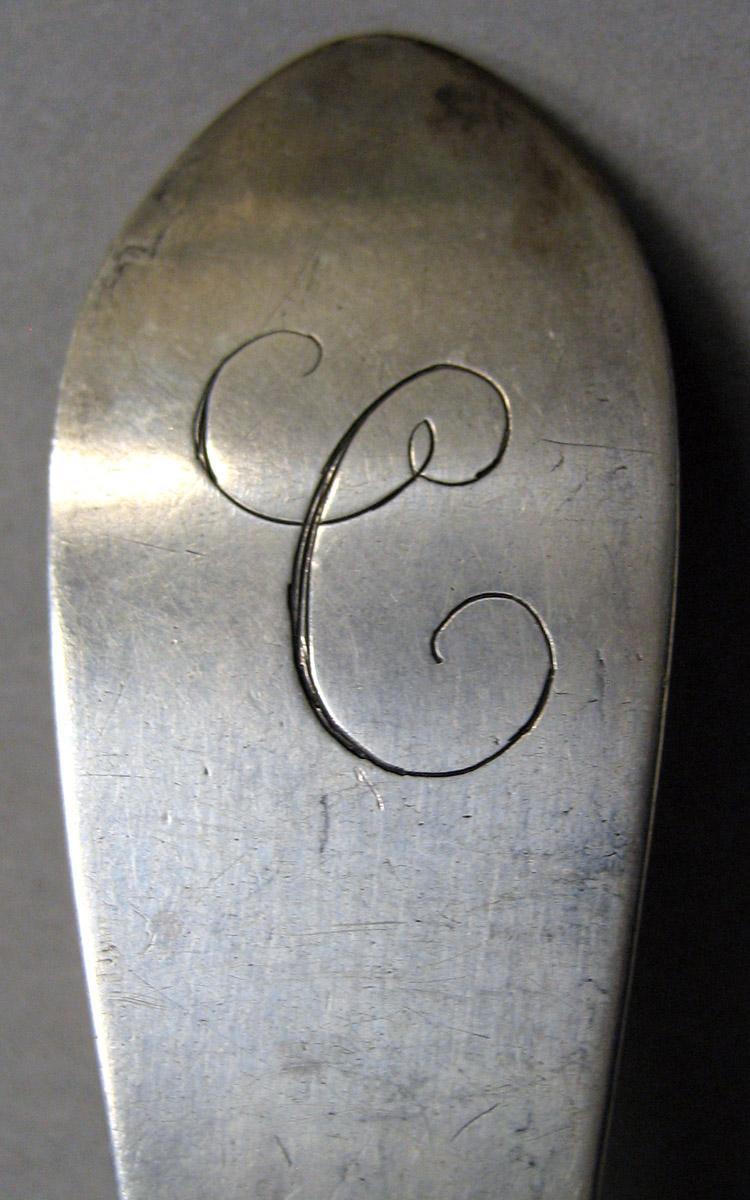 1998.0004.3488 Silver Spoon engraving