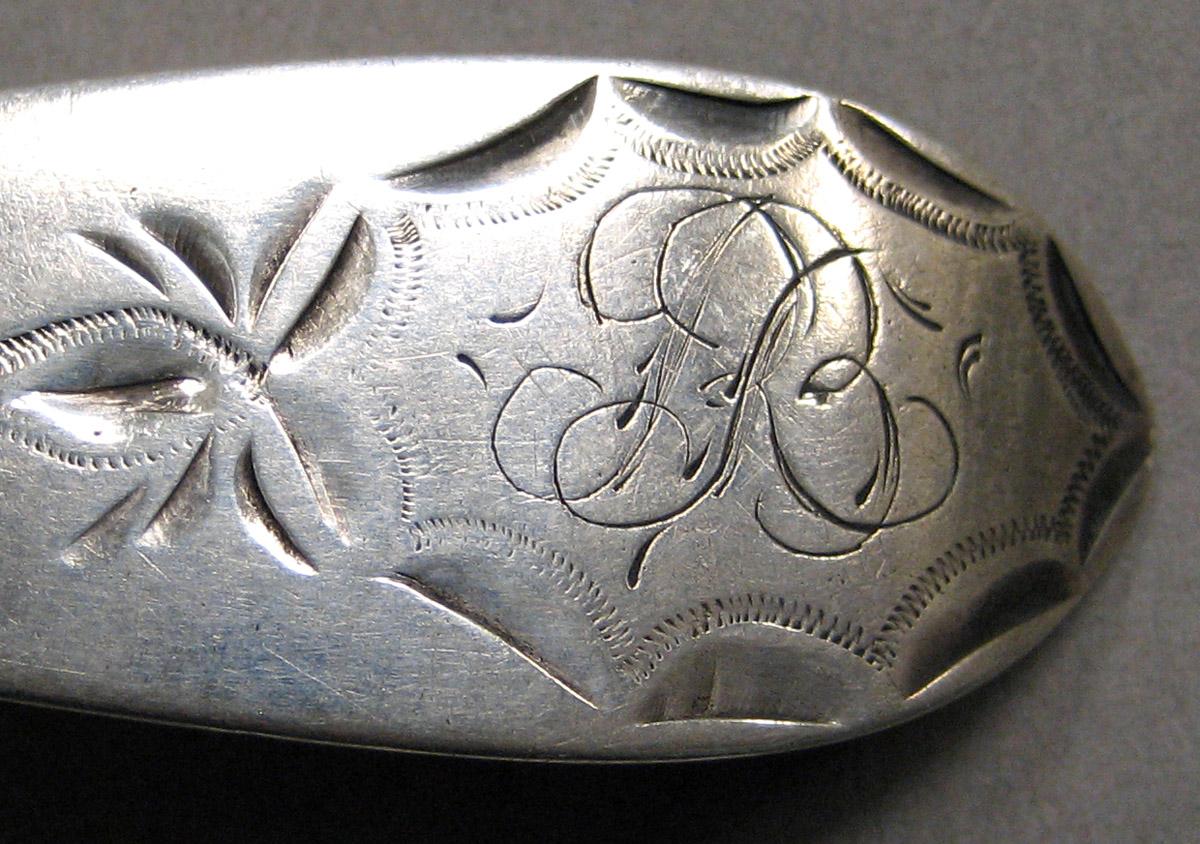 1998.0004.3493 Silver Spoon engraving