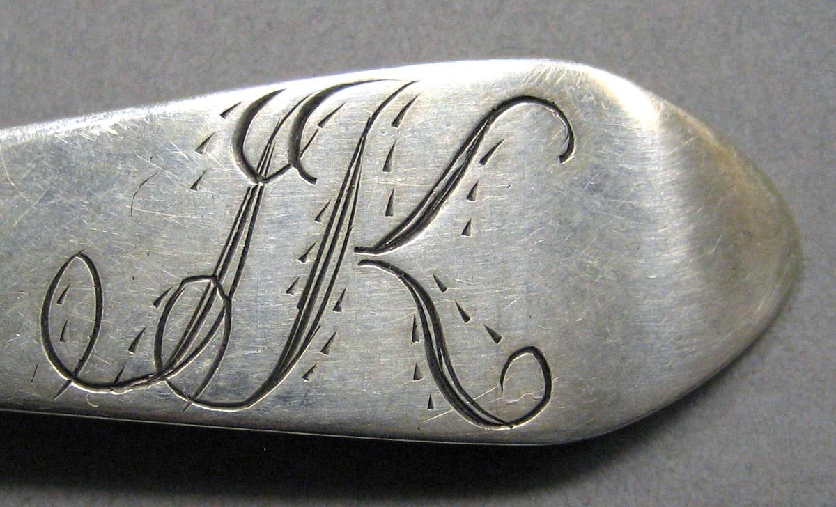 1998.0004.3495 Silver Spoon engraving