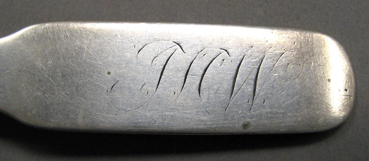 1998.0004.3498 Silver Spoon engraving