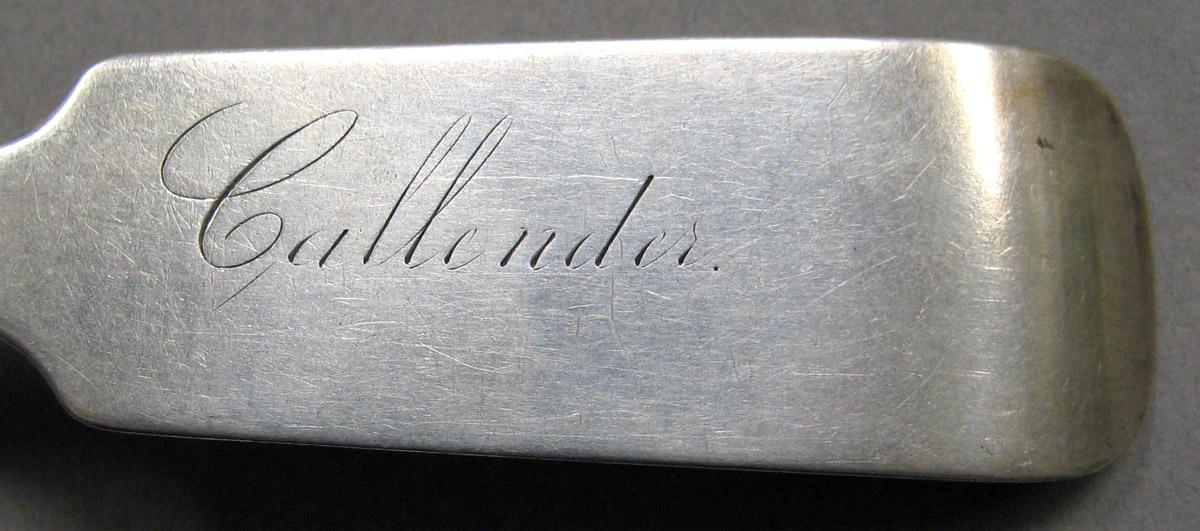 1998.0004.3500 Silver Spoon engraving