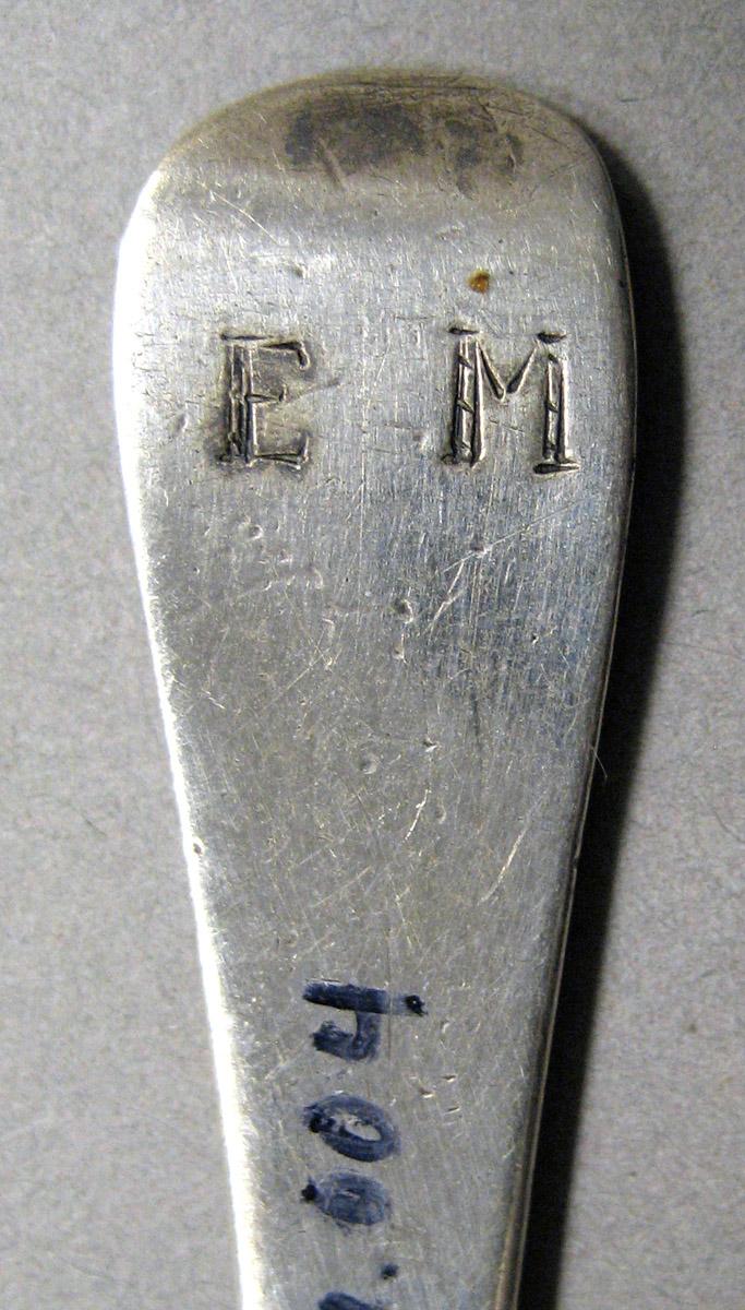 1998.0004.3504 Silver spoon engraving