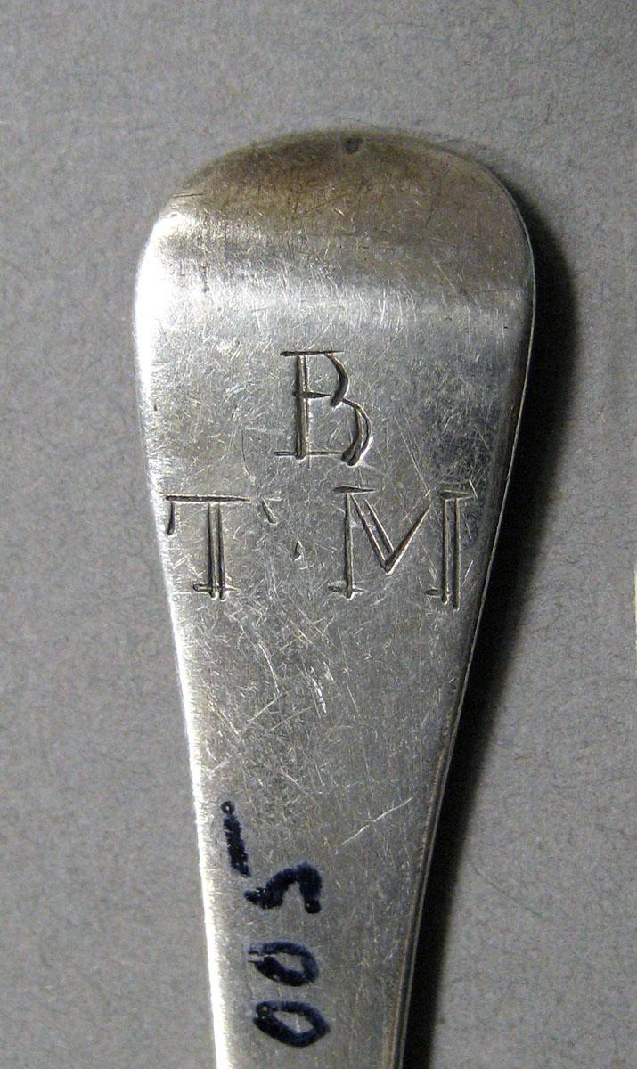 1998.0004.3505 Silver spoon engraving