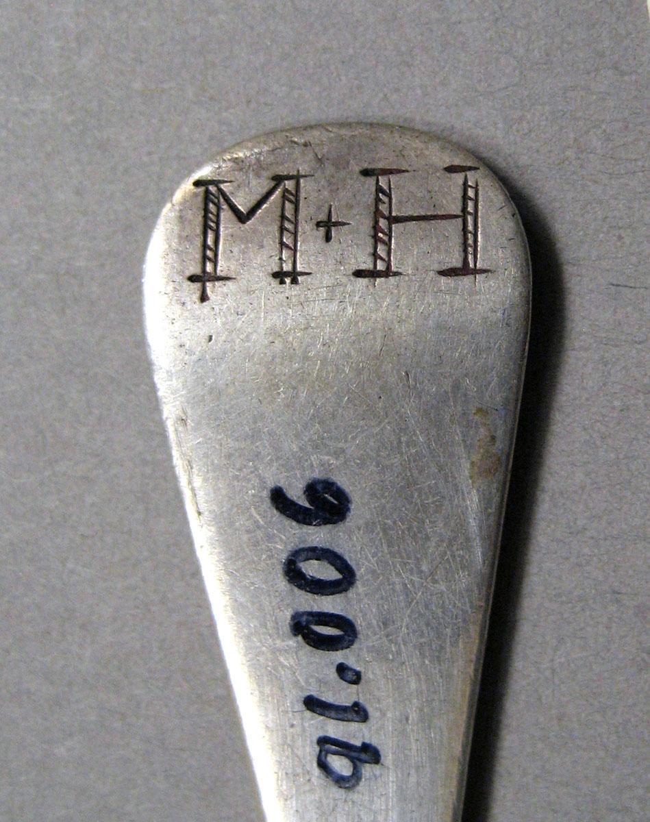 1998.0004.3506 Silver spoon engraving