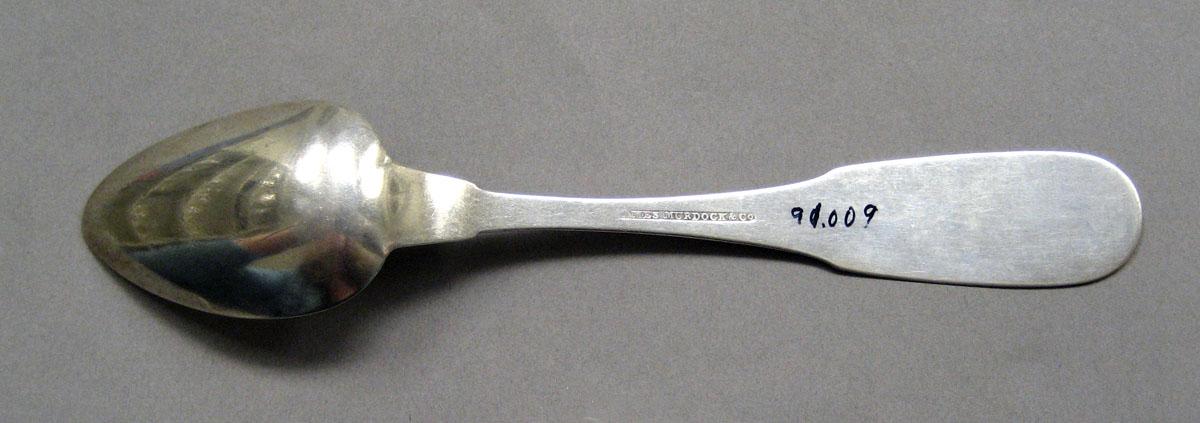 1998.0004.3509 Silver spoon underside