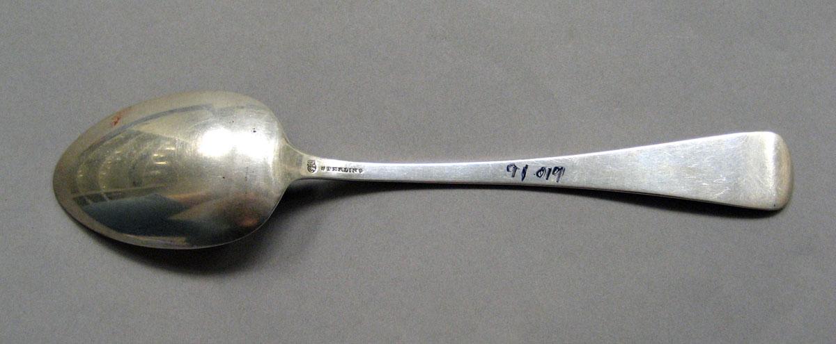 1998.0004.3519 Silver spoon underside