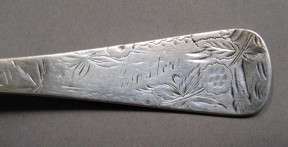 1998.0004.3519 Silver spoon engraving
