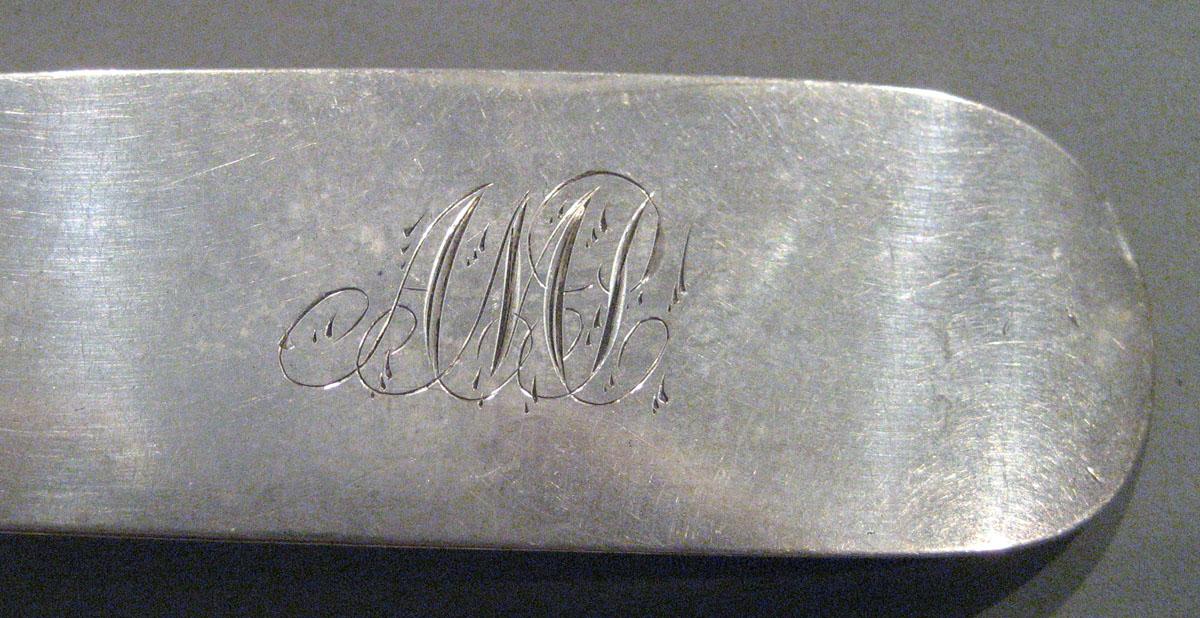 1998.0004.351 Silver Spoon engraving
