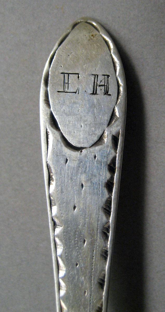 1998.0004.3523 Silver spoon engraving