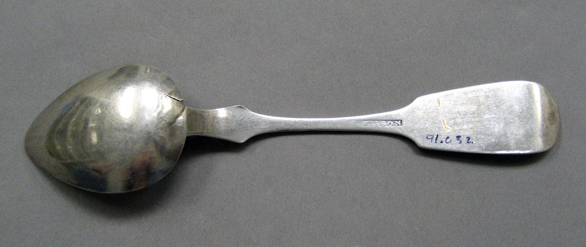 1998.0004.3531 Silver spoon underside