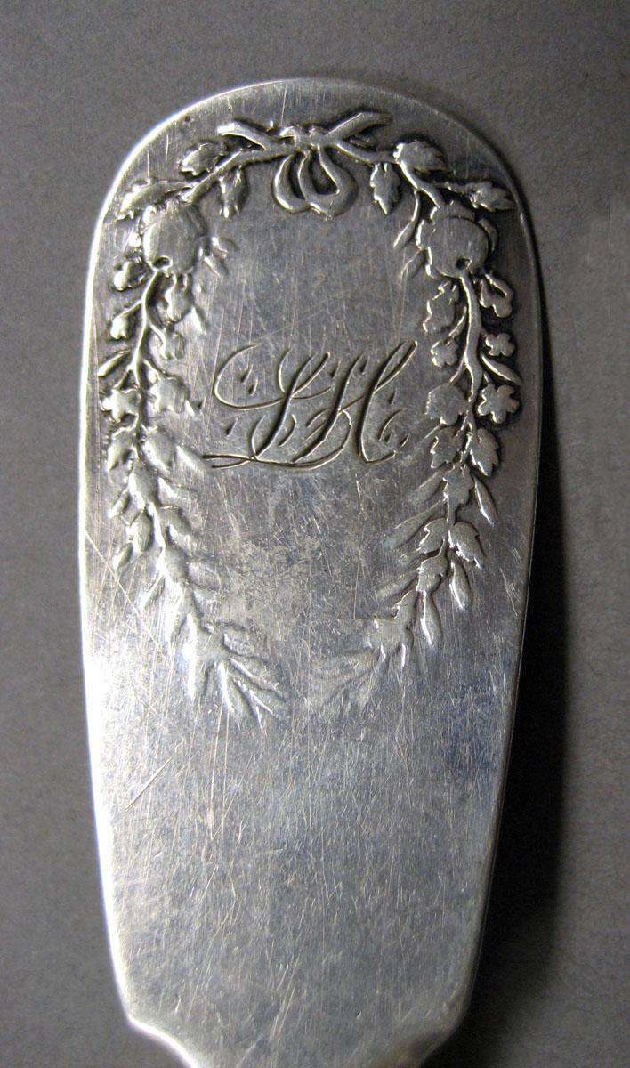 1998.0004.3531 Silver spoon engraving