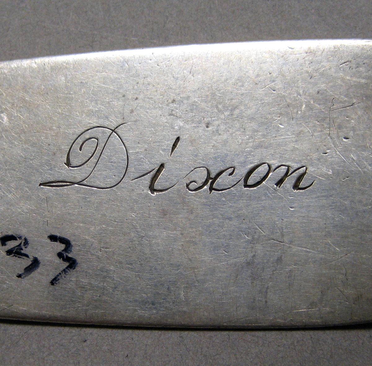 1998.0004.3532 Silver spoon engraving underside