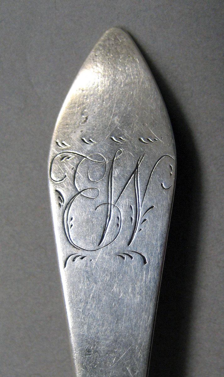1998.0004.3539 Silver spoon engraving