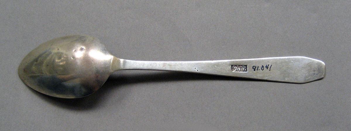 1998.0004.3540 Silver spoon underside