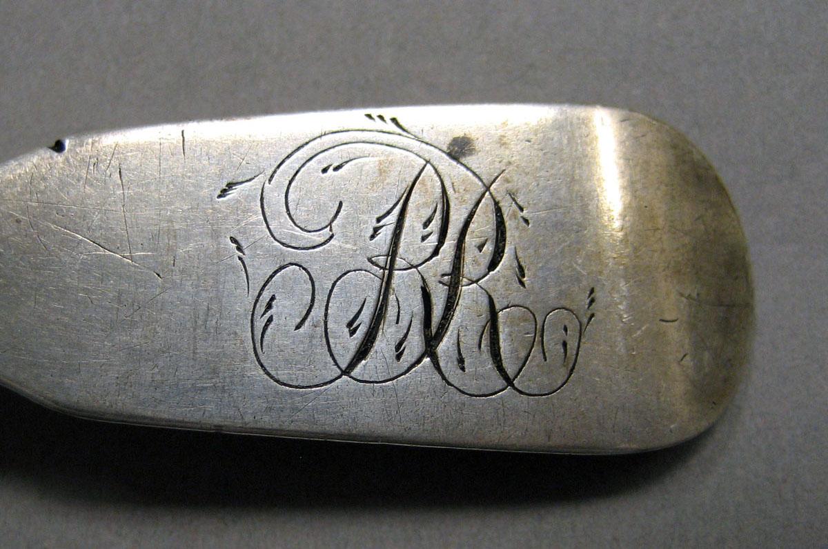 1998.0004.3542.001 Silver spoon engraving
