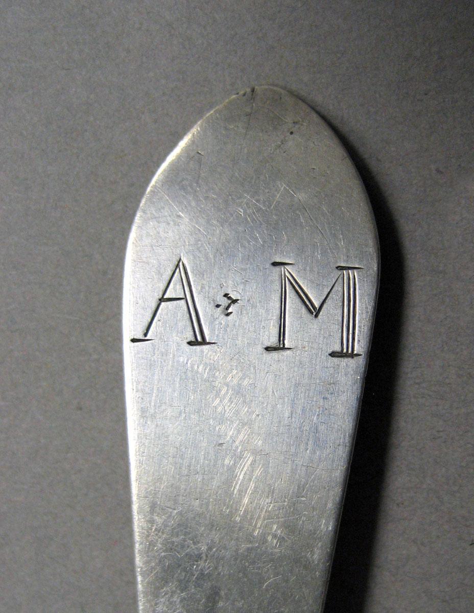 1998.0004.3544 Silver spoon engraving